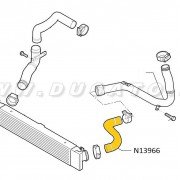 Turbó levegőcső Intercooler bal 3,0 06-14